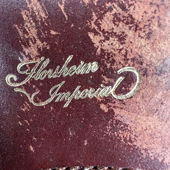 FLORSHEIM IMPERIAL Mens Cordovan Leather Tasseled Wing-Tip Slip-On Dress Shoes - Picture 8 of 9